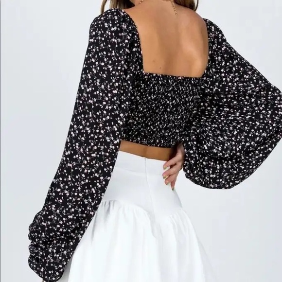 Princess Polly Floral Maple Long Balloon Sleeve - Picture 3 of 3